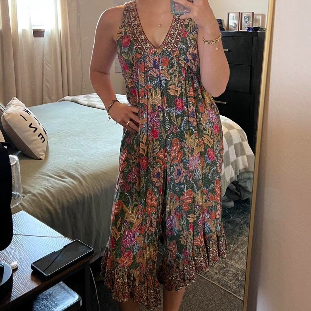 Y2K Angie Floral Jumpsuit Romper Boho S Multicolor‎ Sleeveless Festival